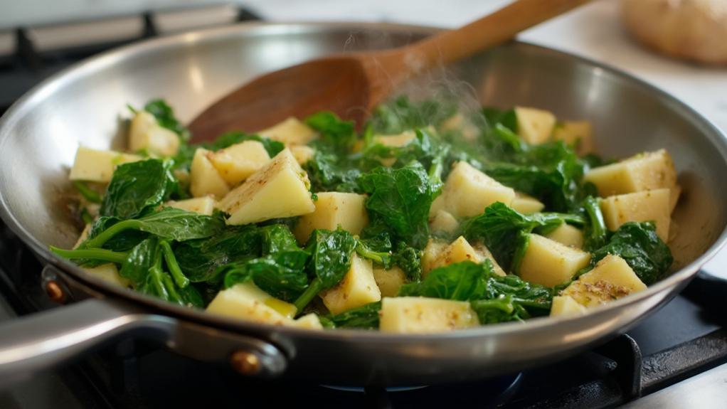 artichokes combined with spinach