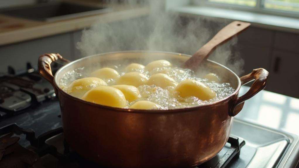 boil tender peeled potatoes