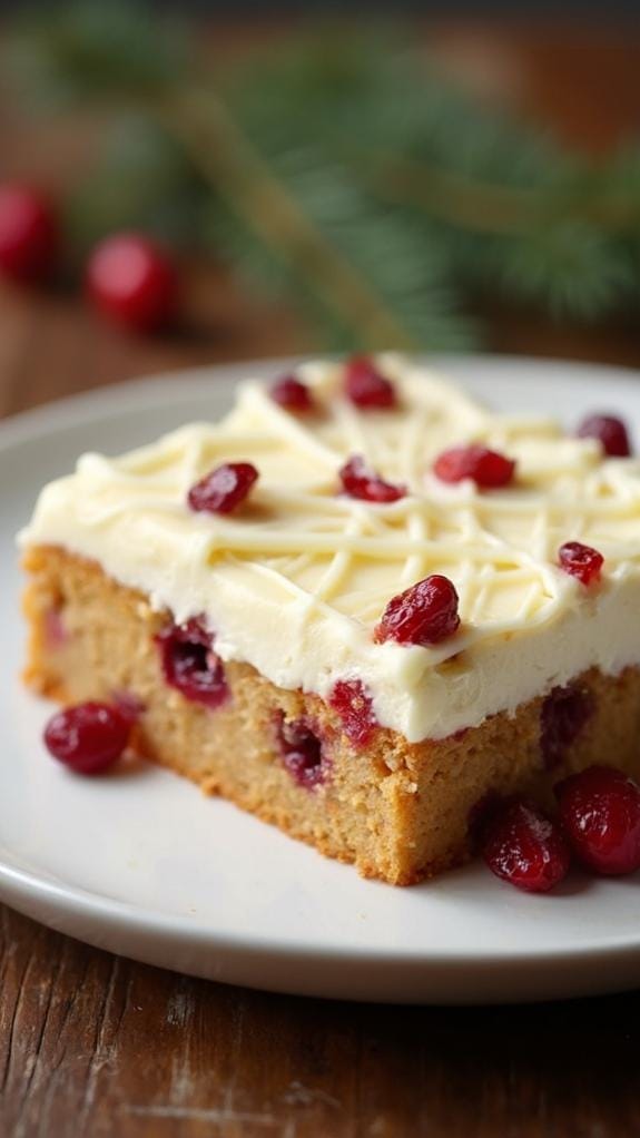 Vegan Cranberry Bliss Bars