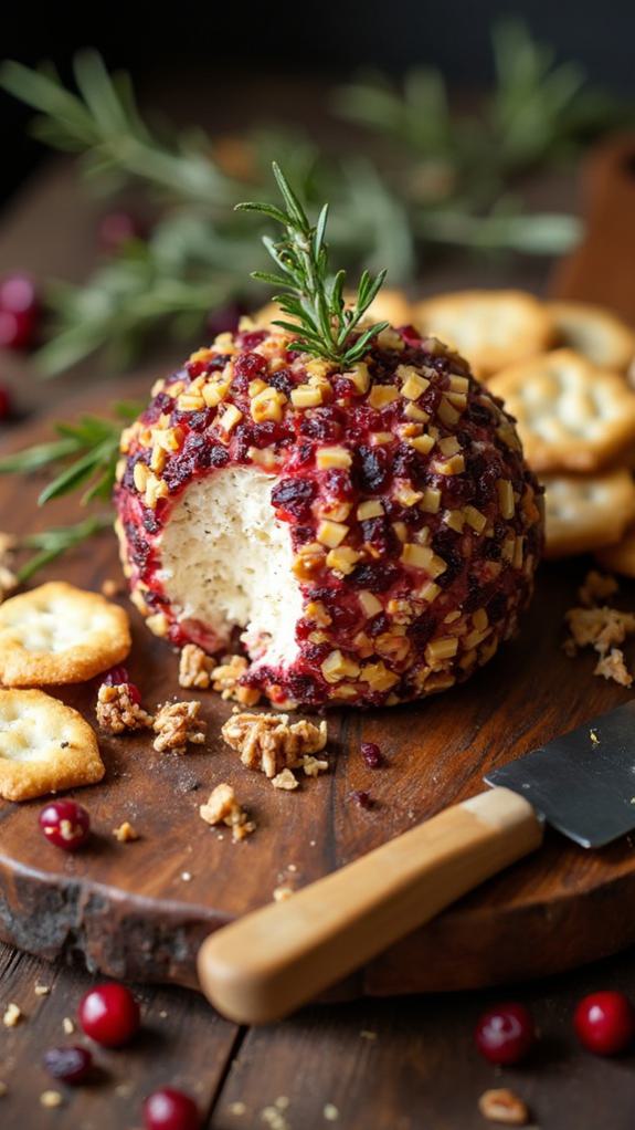 cranberry walnut vegan cheese ball