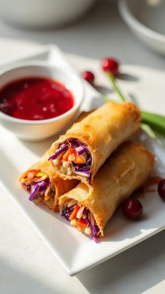 crispy vegan spring rolls