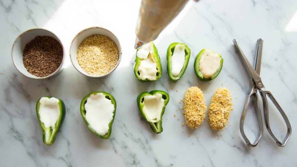 fill and bread peppers