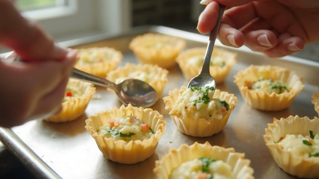 fill phyllo cup shells