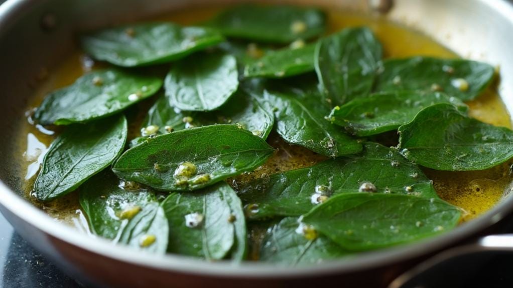 fresh sage leaves preparation