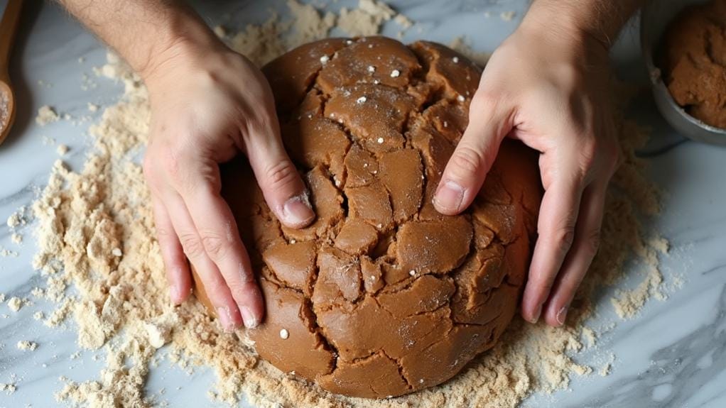 knead dough until firm