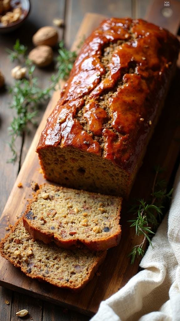 Lentil Loaf With Maple Glaze