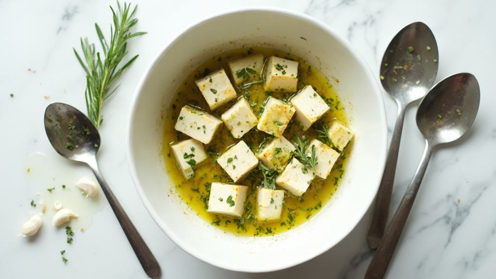 marinate tofu in mixture