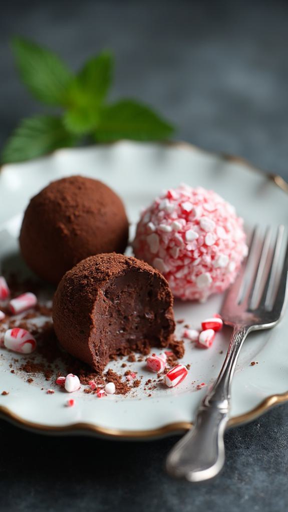 Vegan Chocolate Peppermint Truffles