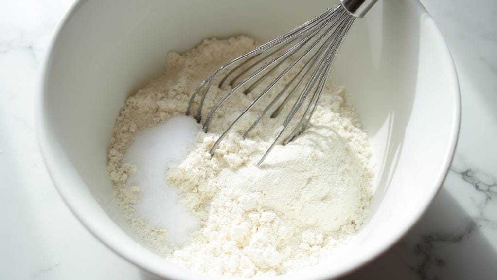 mix dry ingredients together