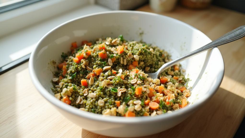 mix ingredients in bowl