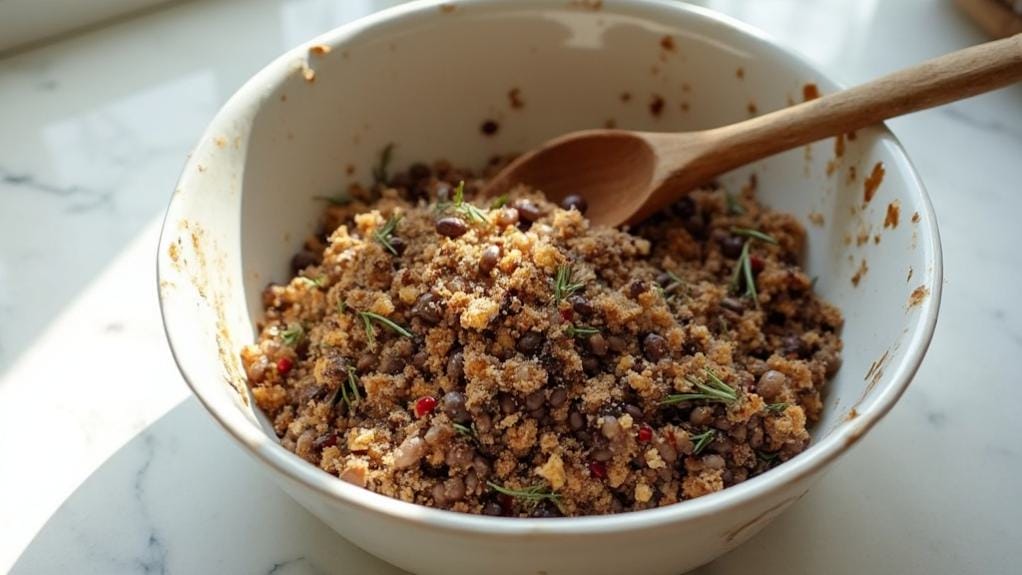 mix ingredients in bowl