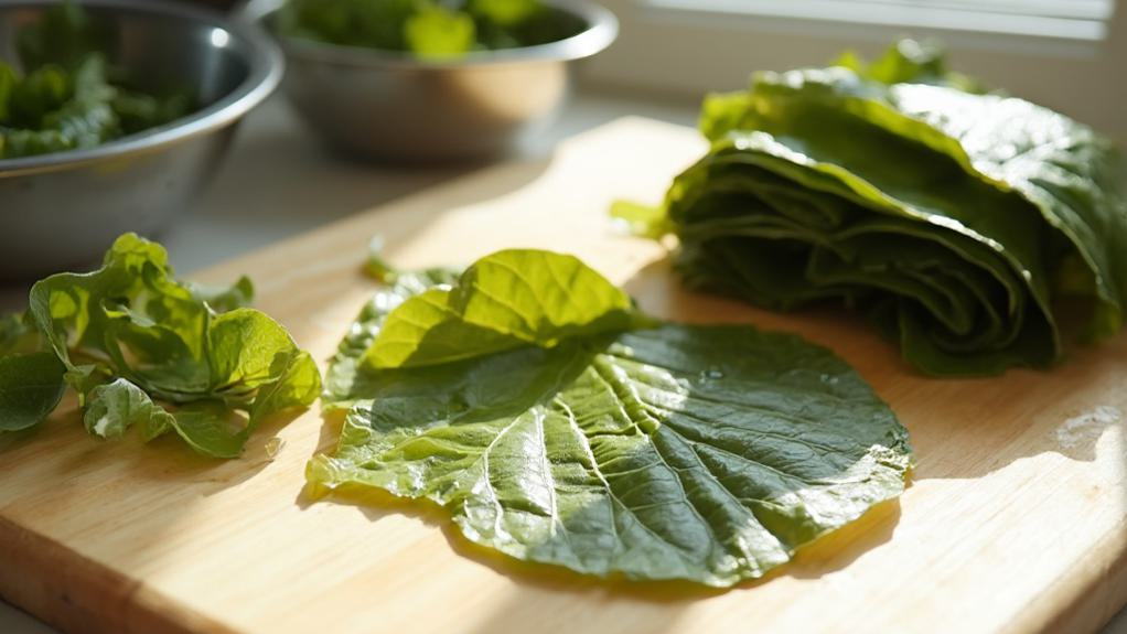 prepare grape leaves first