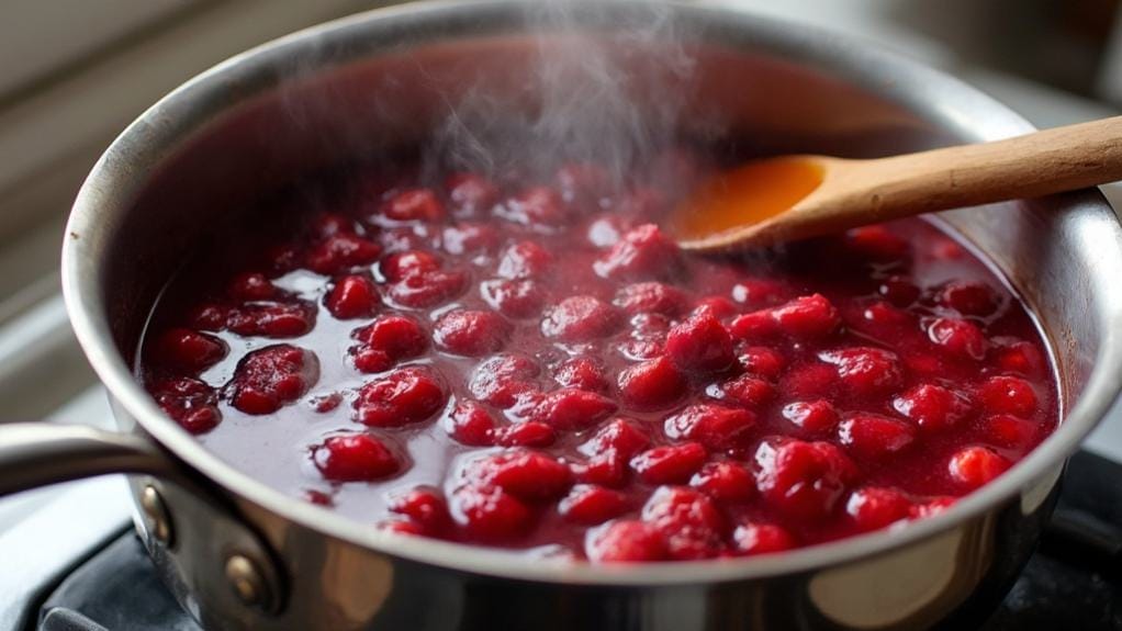 prepare homemade cranberry sauce