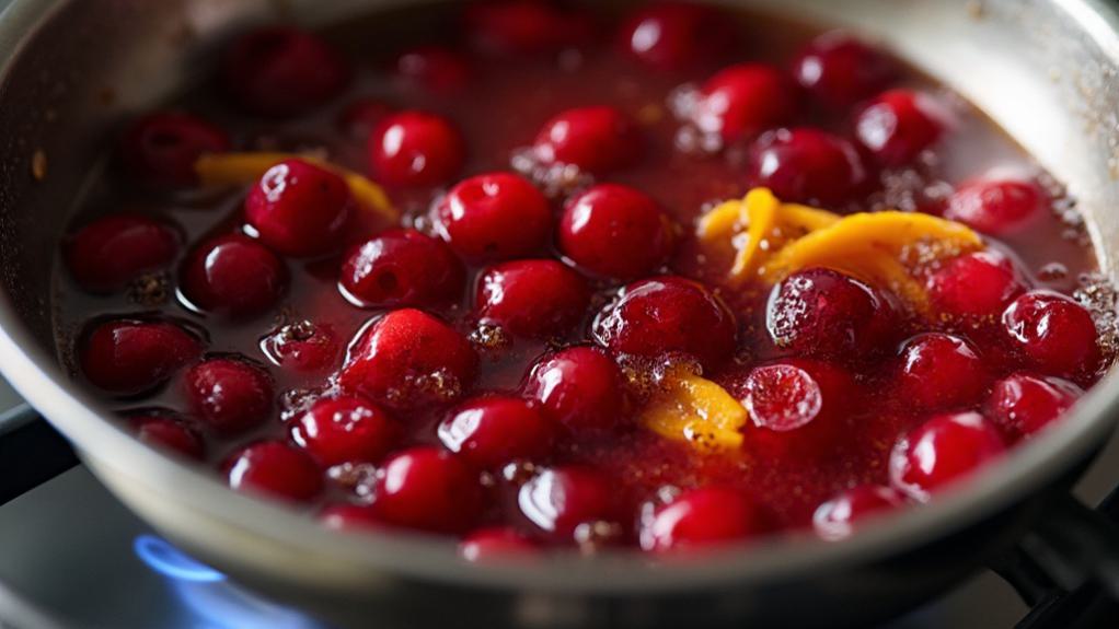 prepare homemade cranberry sauce