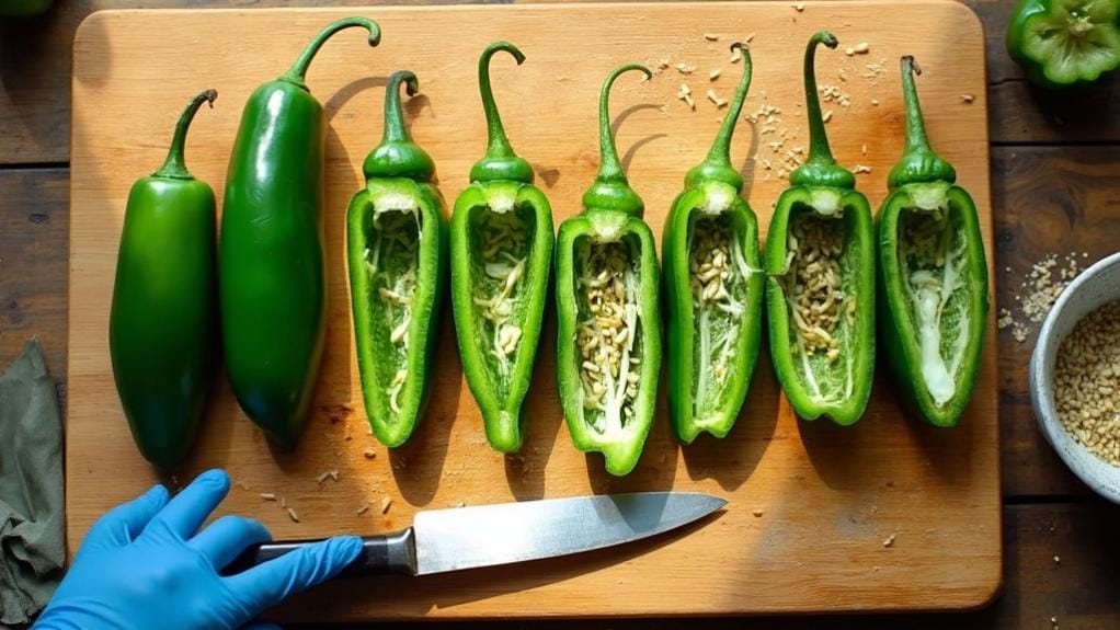 prepare jalapeno peppers carefully