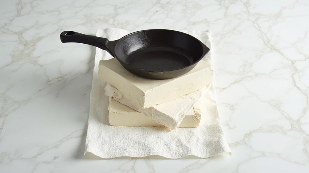 press and drain tofu