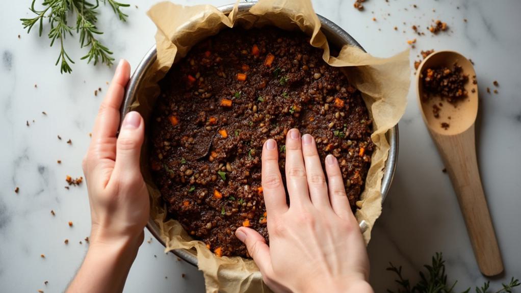 press dough into pan