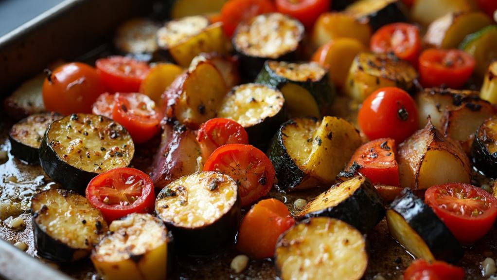 roast vegetables until soft