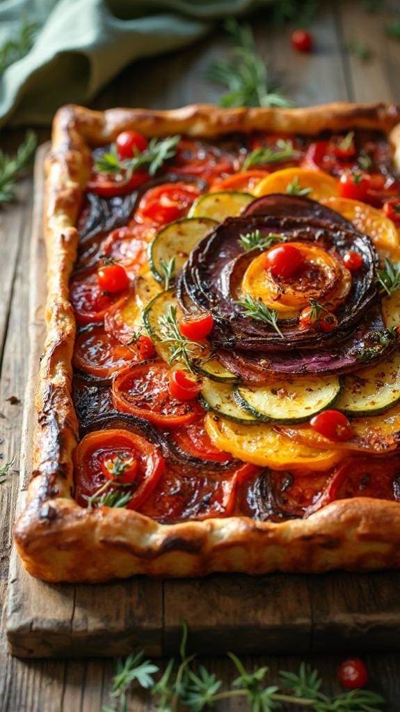 savory vegetable filled pastry