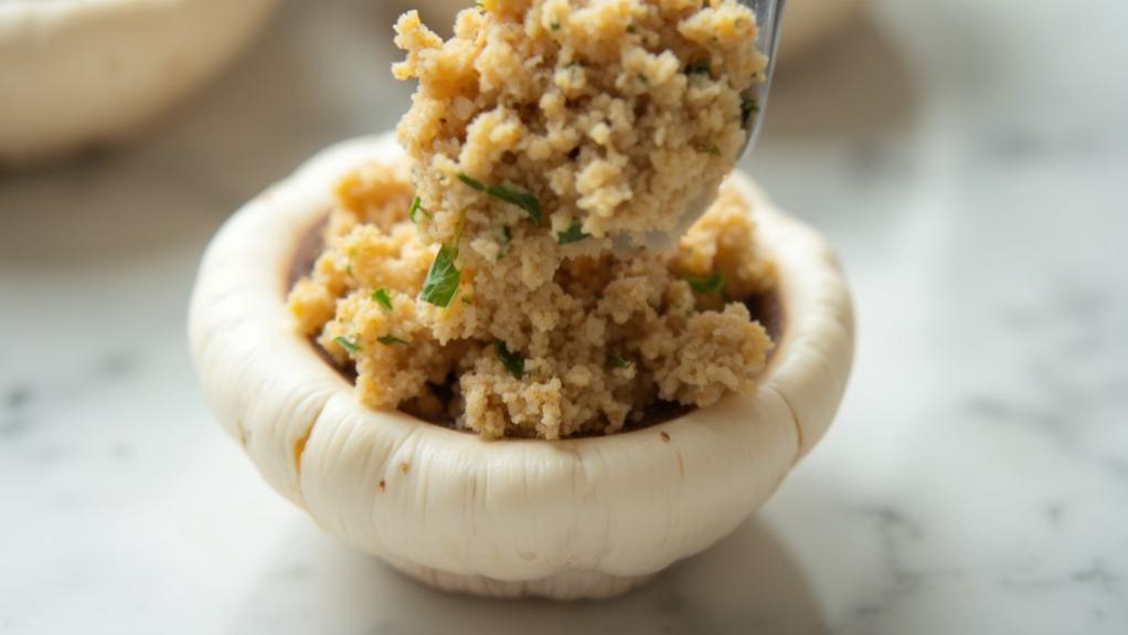 stuffed mushroom preparation steps