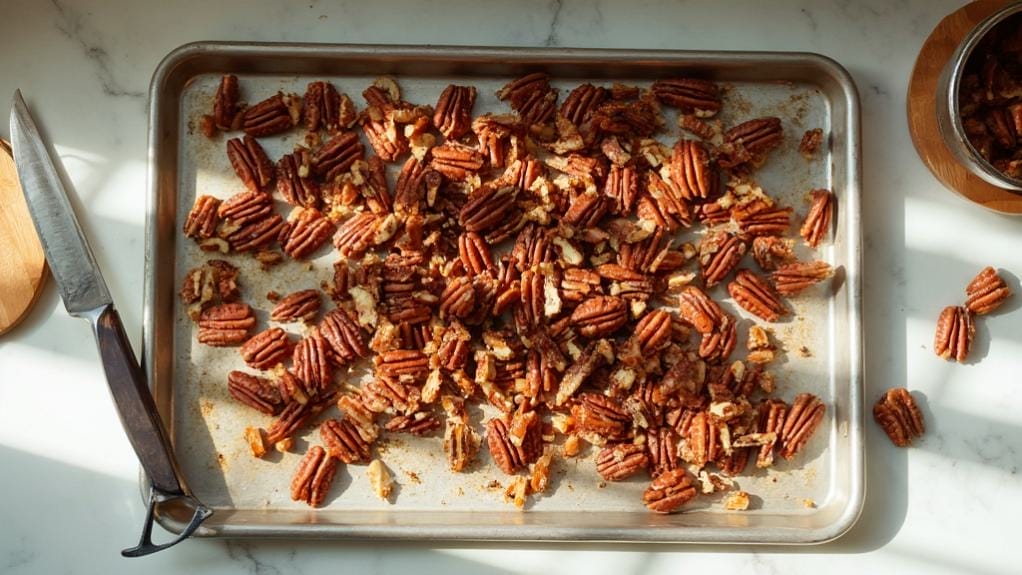 toast and chop pecans