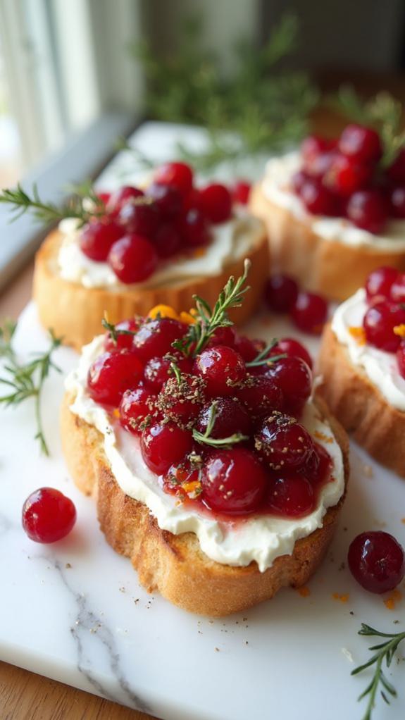 vegan cranberry bruschetta recipe