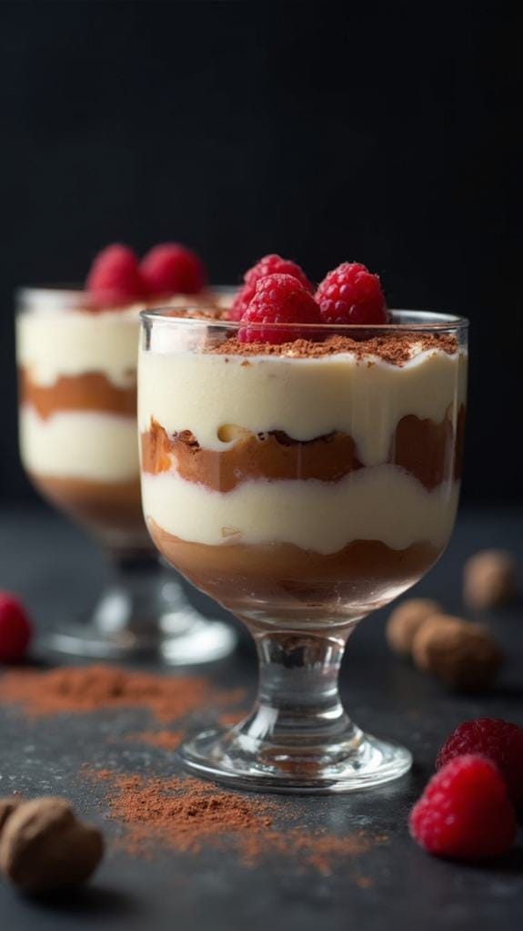 vegan dessert in cups