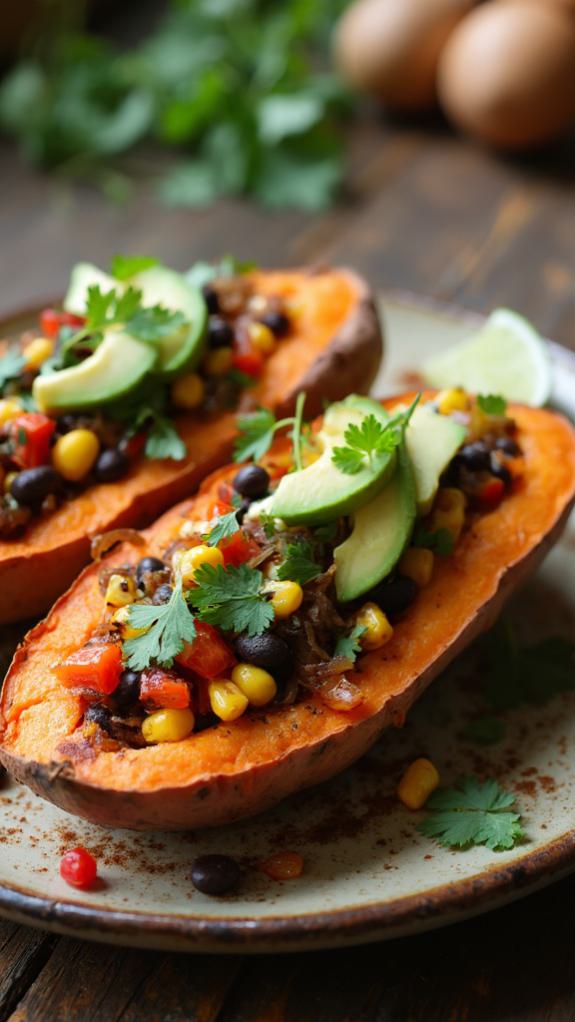 vegan stuffed sweet potatoes recipe