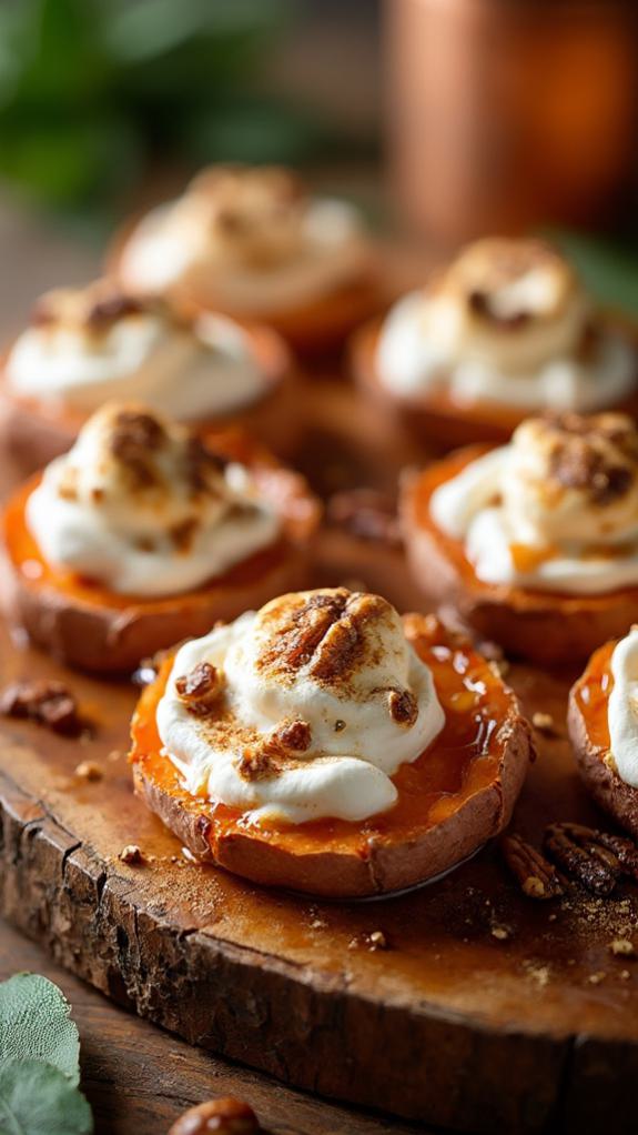 Vegan Marshmallow Sweet Potato Rounds