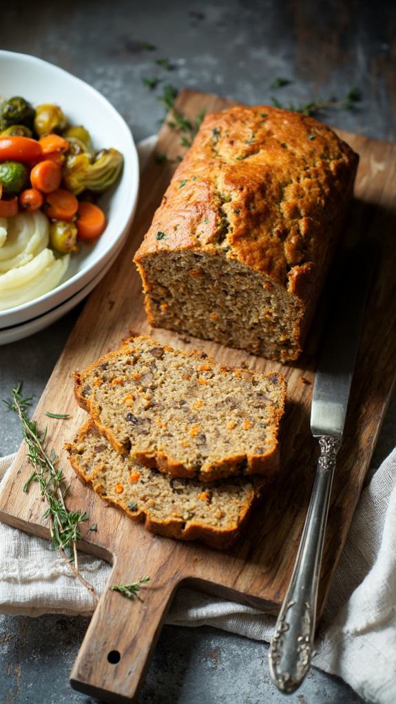 Lentil and Mushroom Loaf