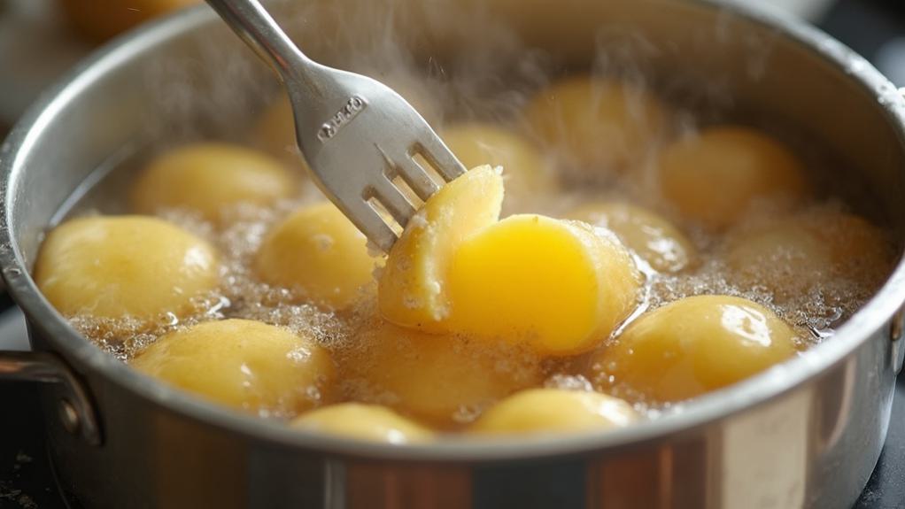 boil potatoes until tender