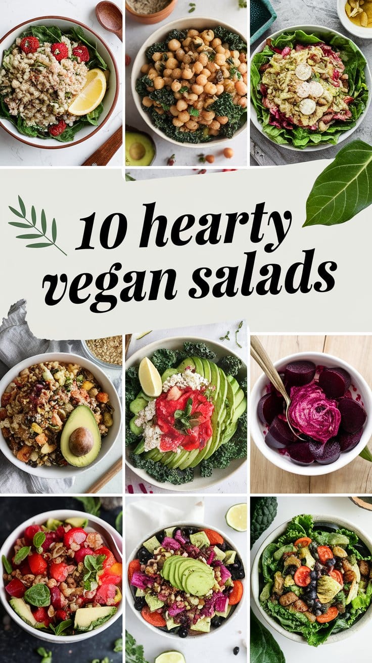 10 Hearty Vegan Salads That Will Fill You Up