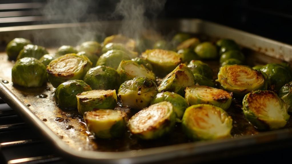 roast sprouts until golden