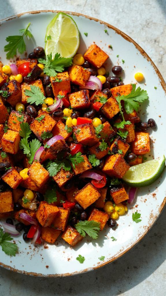 sweet potato black bean salad