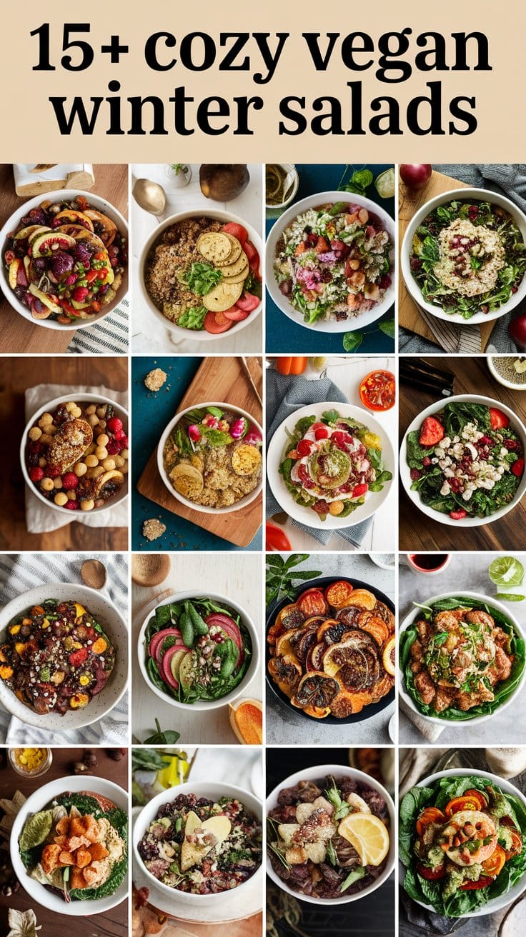 15 Cozy Vegan Winter Salads to Warm Your Soul